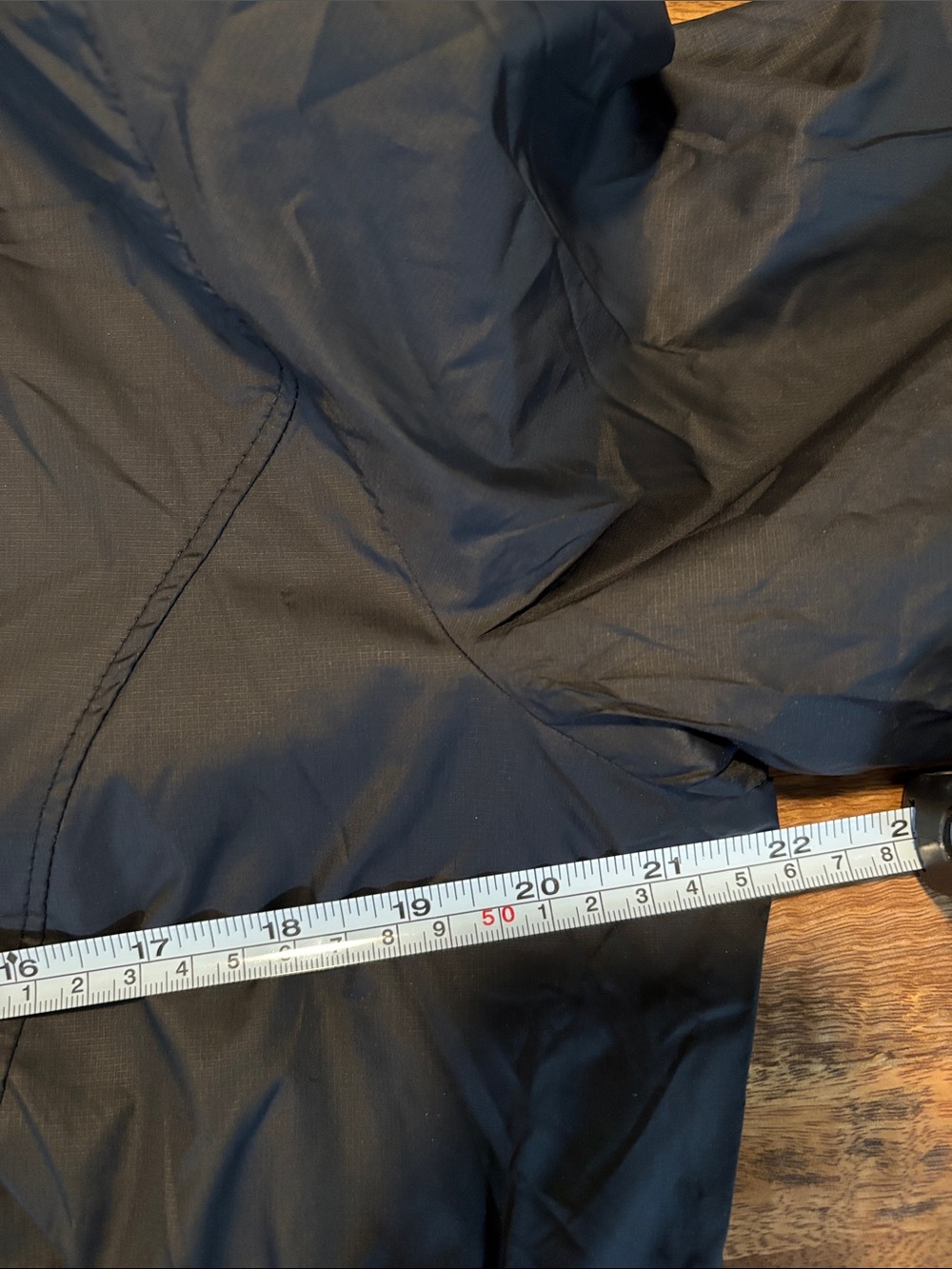 Classic Black Hooded Long Light Weight Wind/Raincoat Jacket - Picture 16 of 16